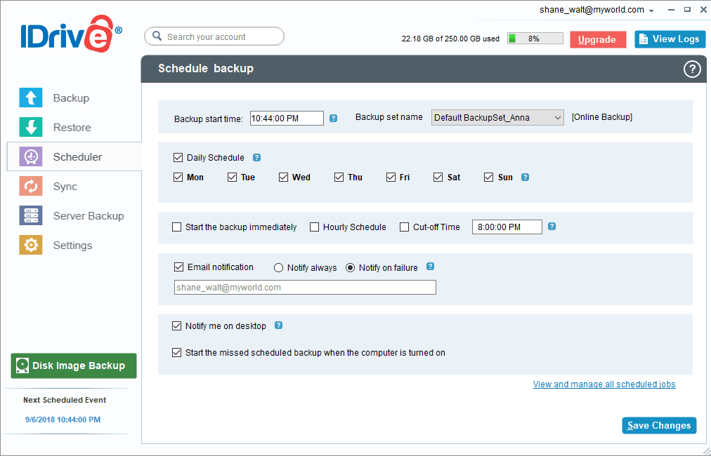 autosys primary backup scheduler