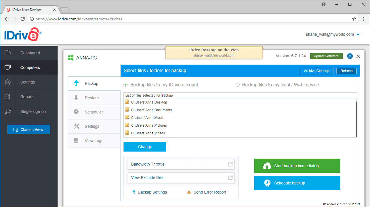 remote desktop idrive